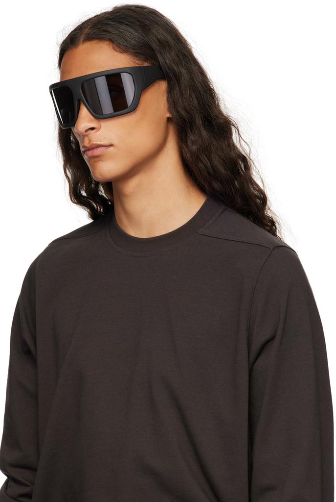 【関税込み】Rick Owens ブラック Porterville Davis サングラス Black Porterville Davis Sunglasses by Rick Owens on Sale
