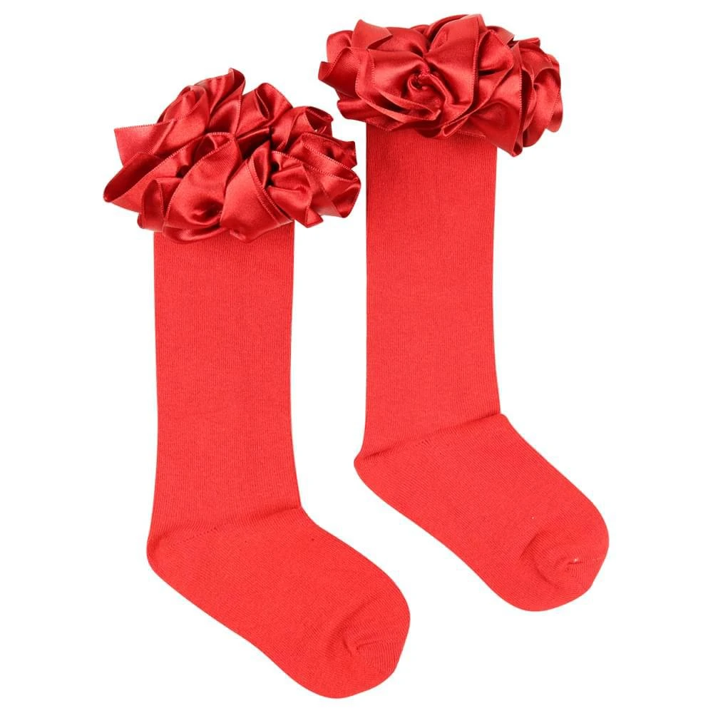 商品Caramelo Kids|Knee High Socks Red,价格¥96,第3张图片详细描述