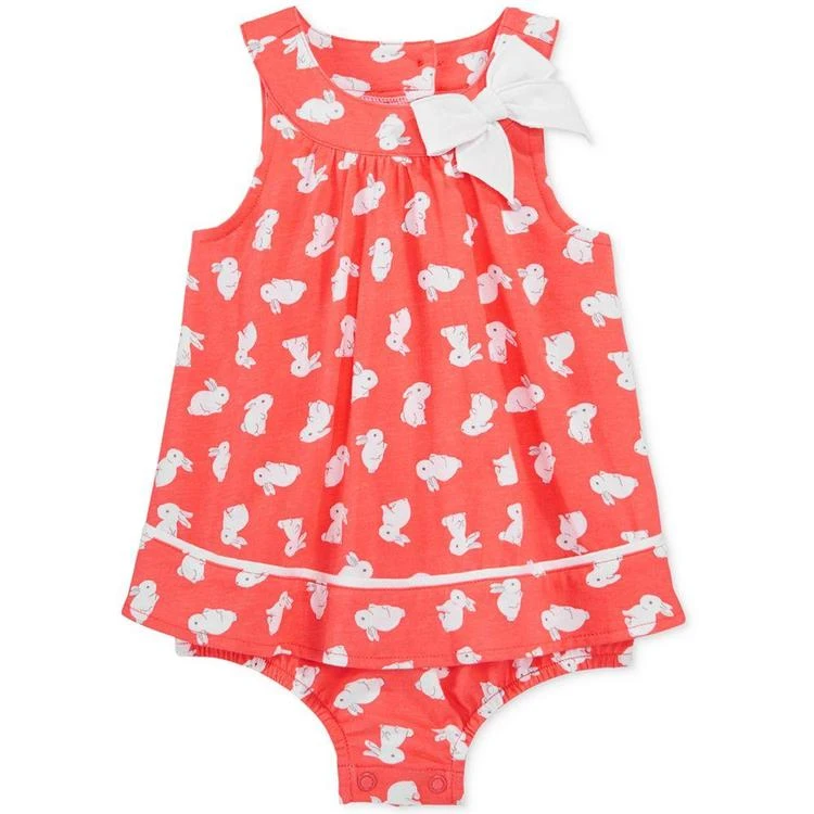 商品First Impressions|Bunny-Print Skirted Romper, Baby Girls (0-24 months), Only at Macy's,价格¥68,第1张图片