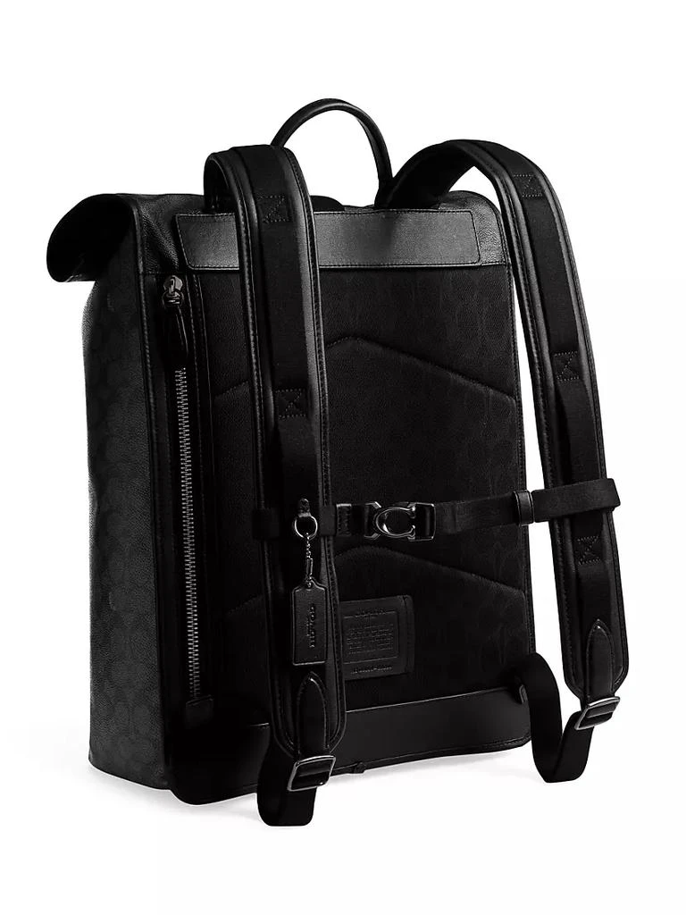 商品Coach|Beck Logo Print Roll Top Backpack,价格¥5117,第4张图片详细描述