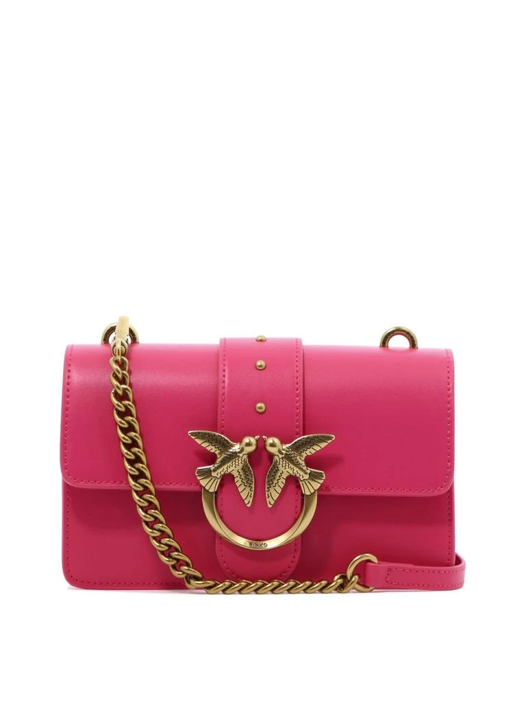 商品PINKO|Pinko Love One Logo Plaque Mini Crossbody Bag,价格¥1496,第1张图片