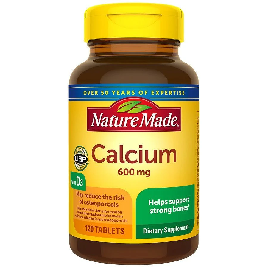 商品Nature Made|Calcium 600 Mg With Vitamin D3 Tablets,价格¥54,第1张图片