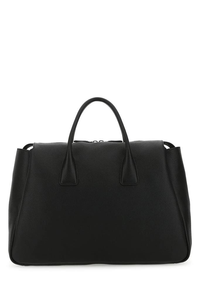 商品Prada|Black leather travel bag,价格¥26337,第2张图片详细描述