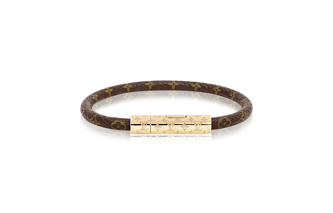 商品[国内直发] Louis Vuitton|复古老花 黄铜 手镯 男女同款 棕色,价格¥2993,第1张图片