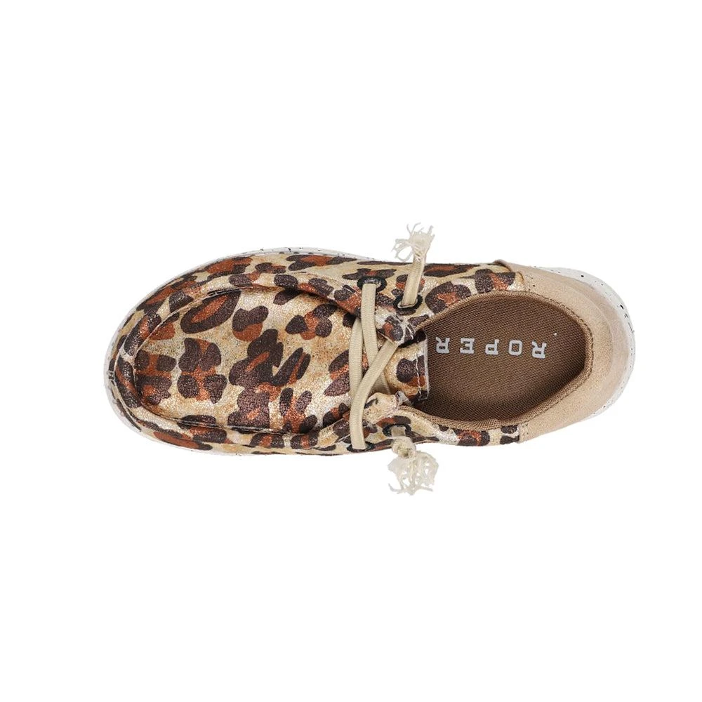商品Roper|Hang Loose Leopard Slip On Flats (Little Kid),价格¥254,第4张图片详细描述