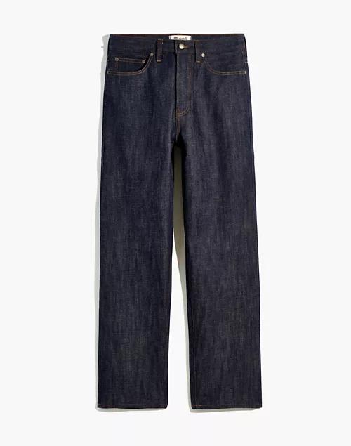 Vintage Relaxed Straight Jeans in Raw Indigo Wash商品第4张图片规格展示