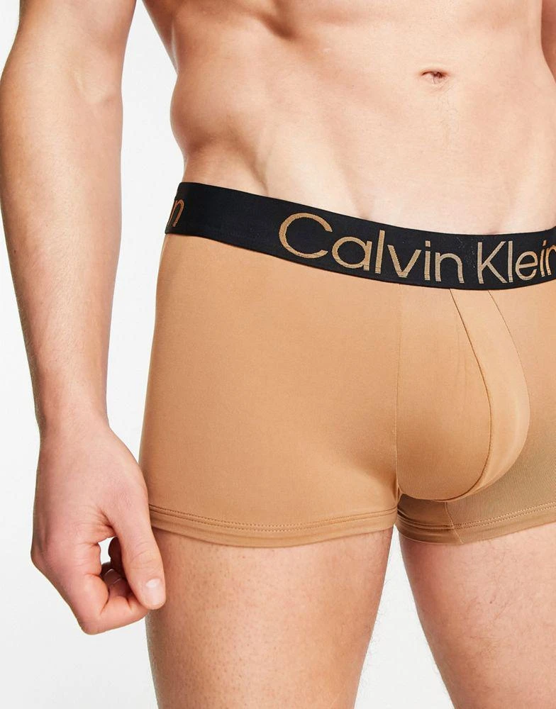 商品Calvin Klein|Calvin Klein flex natural low rise trunk in beige,价格¥249,第3张图片详细描述