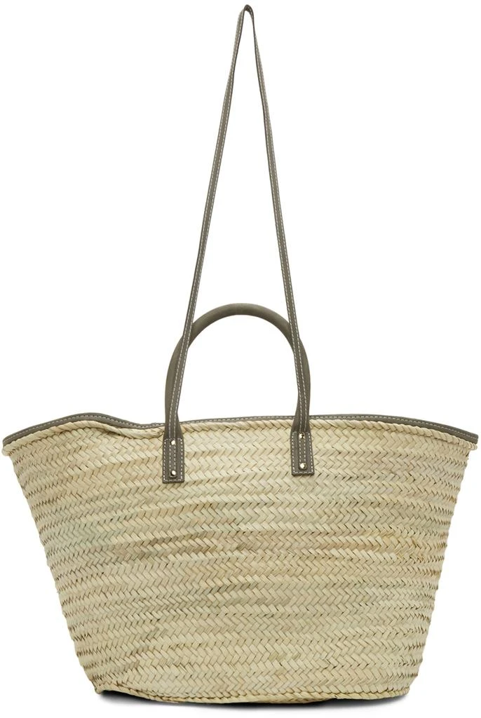 商品Jacquemus|Beige & Grey 'Le Grand Panier Soleil' Tote,价格¥3426,第3张图片详细描述