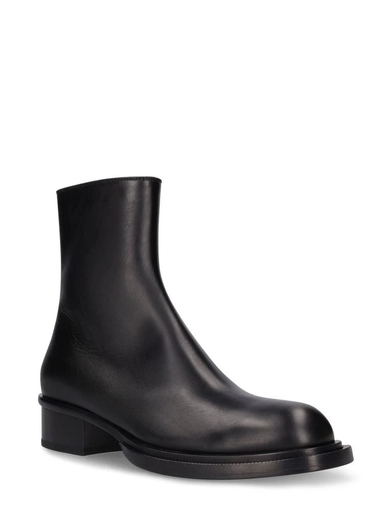 商品Alexander McQueen|Cuban Stack Leather Boots,价格¥11391,第2张图片详细描述