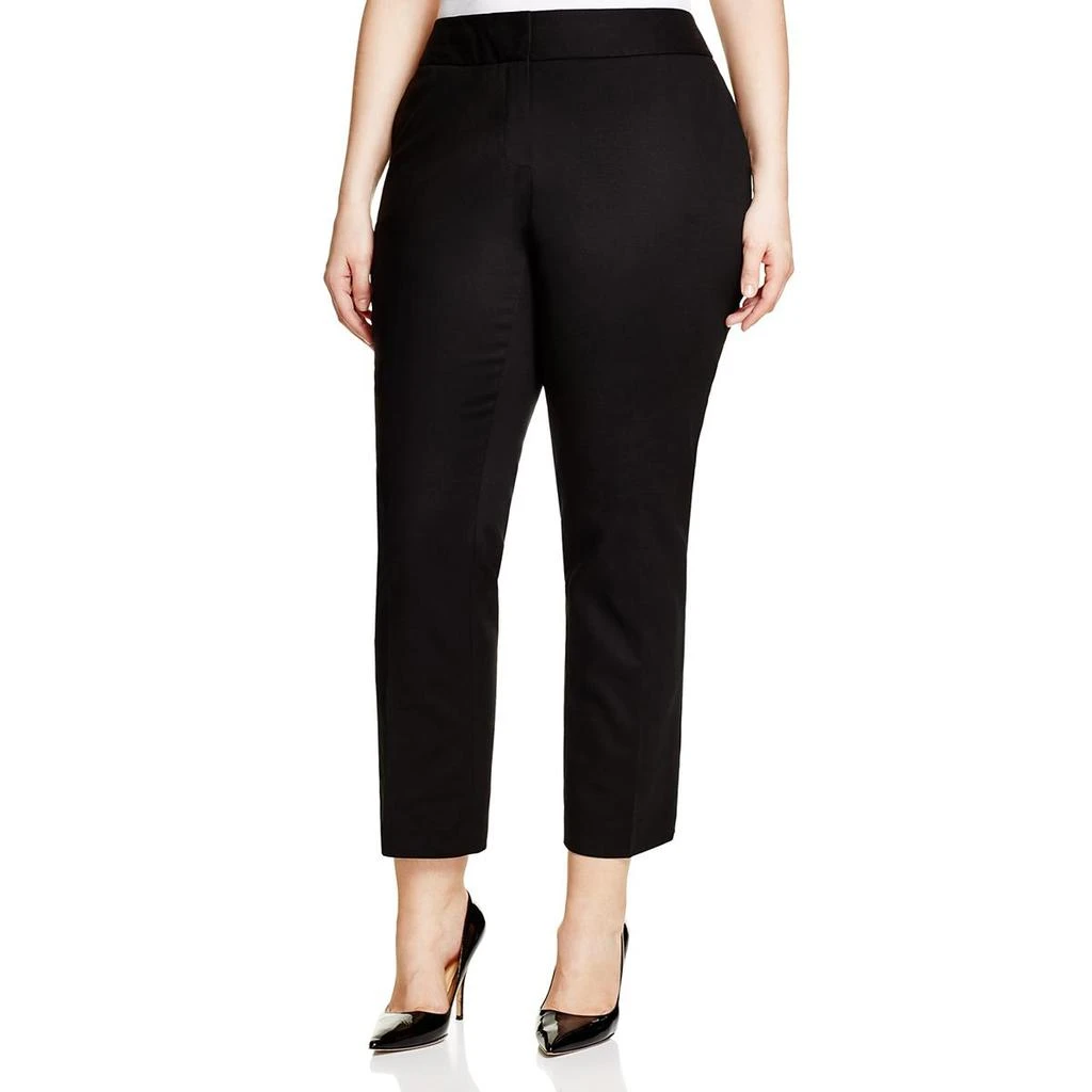 商品Vince Camuto|Vince Camuto Womens Plus Flat Front Solid Ankle Pants,价格¥69,第1张图片