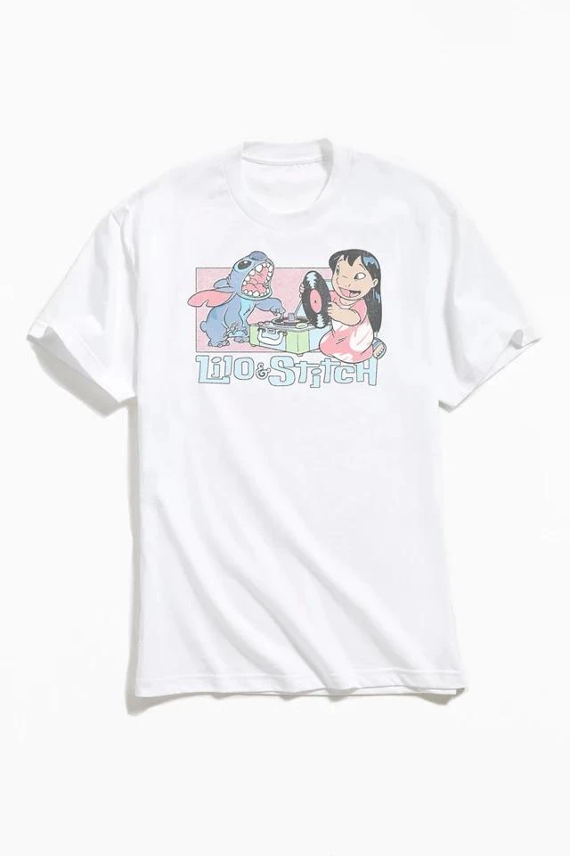 商品Urban Outfitters|Lilo & Stitch Record Player Tee,价格¥265,第1张图片