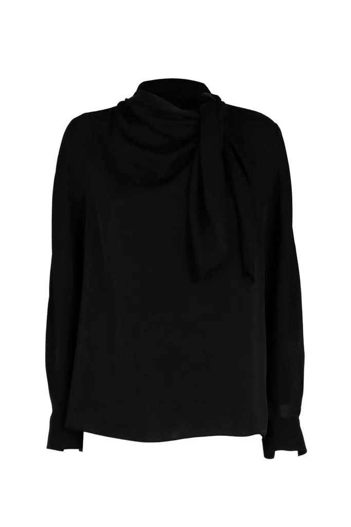 商品Theory|THEORY Long-sleeved blouse with drapery,价格¥1634,第1张图片