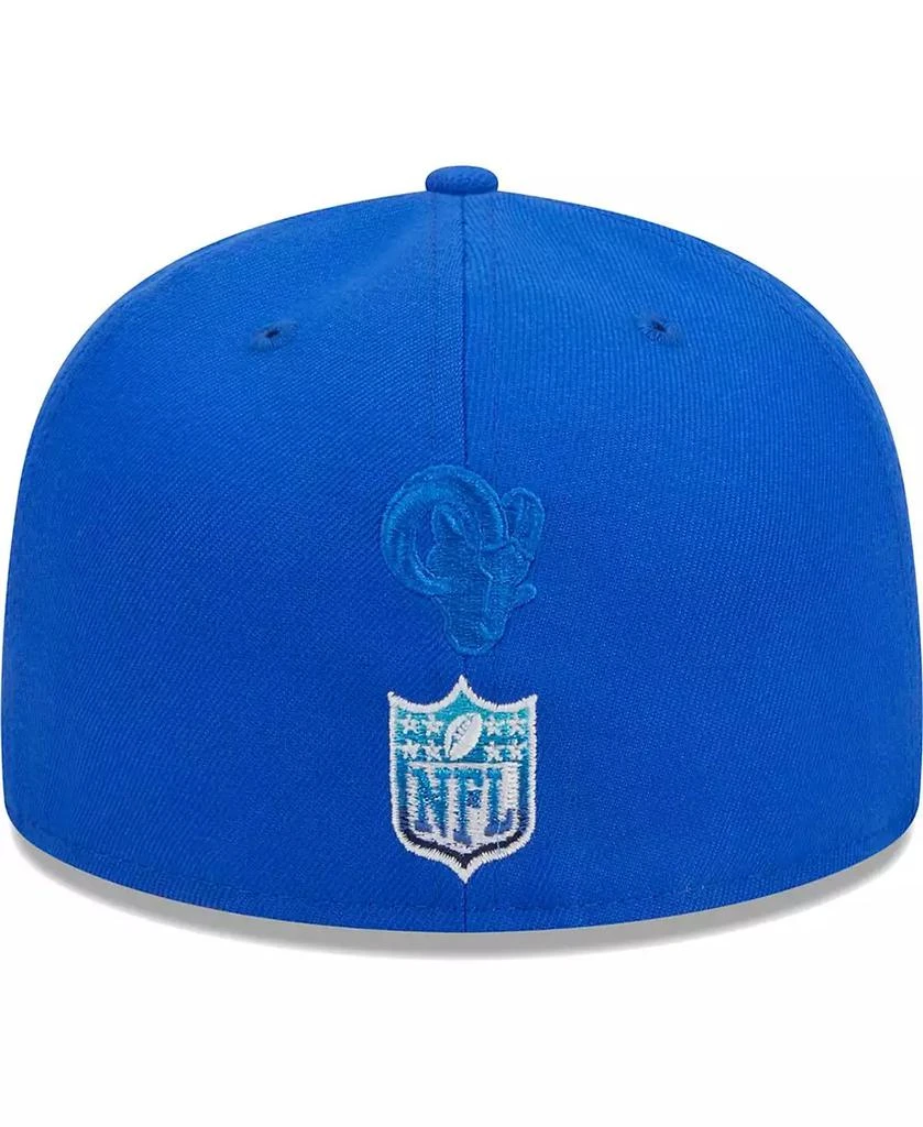 商品New Era|Men's Royal Los Angeles Rams Gradient 59FIFTY Fitted Hat,价格¥371,第2张图片详细描述