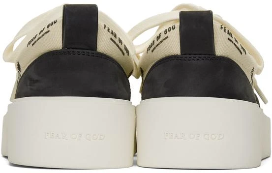 商品Fear of god|Black & Off-White Logo 101 Lace-Up Sneakers休闲鞋,价格¥3648,第4张图片详细描述