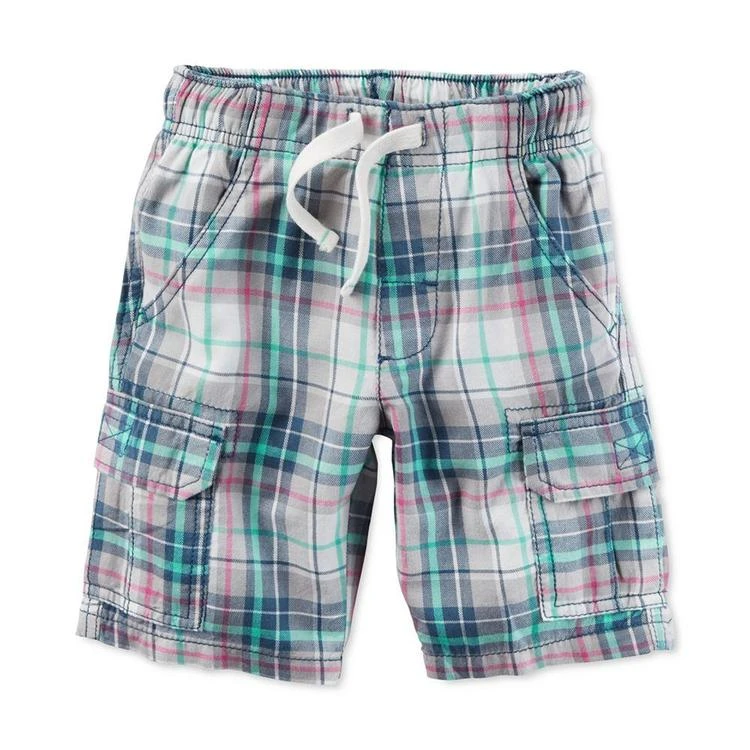 商品Carter's|Plaid Cotton Shorts, Toddler Boys (2T-4T),价格¥60,第1张图片