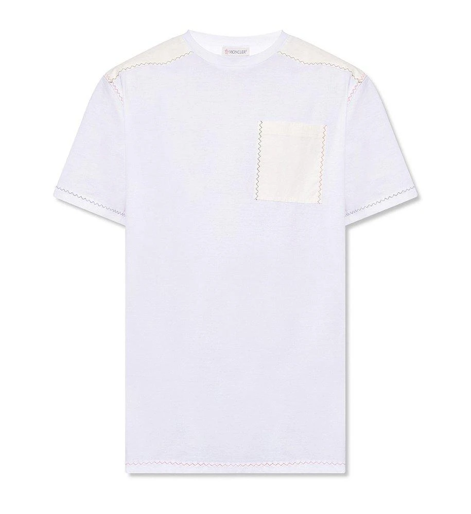 商品Moncler|Moncler Chest-Pocket Detail Crewneck T-Shirt,价格¥1839,第1张图片