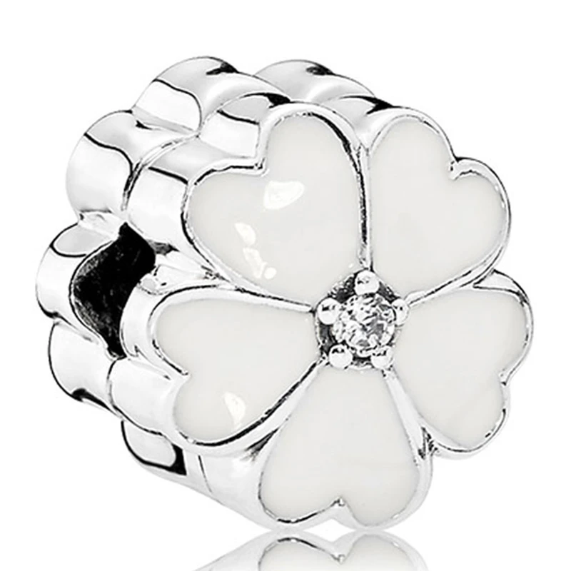 商品[国内直发] PANDORA|PANDORA 白色女士固定扣 791822EN12,价格¥234,第1张图片