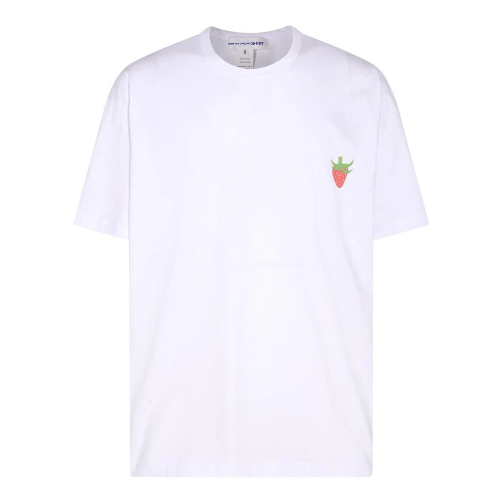 商品Comme des Garcons|Comme des Garçons Shirt Strawberry Printed Crewneck T-Shirt,价格¥424,第1张图片