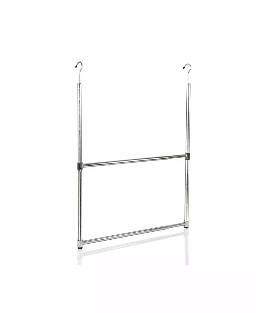 商品Oceanstar|2-Tier Portable Adjustable Closet Hanger Rod,价格¥202,第4张图片详细描述