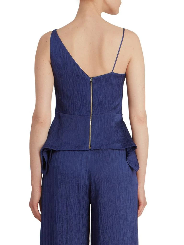 商品ROLAND MOURET|Fira Hammered Satin Asymmetrical Peplum Top,价格¥1226,第2张图片详细描述
