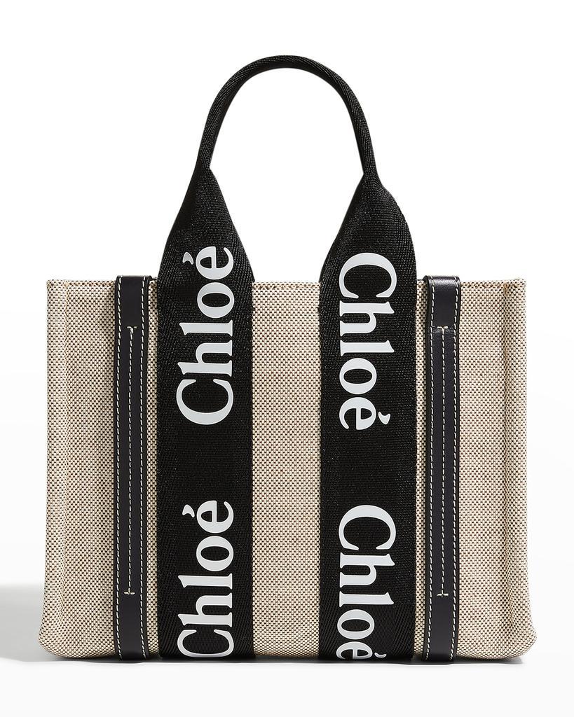 商品Chloé|Woody Small Canvas Tote Crossbody Bag,价格¥8135,第1张图片