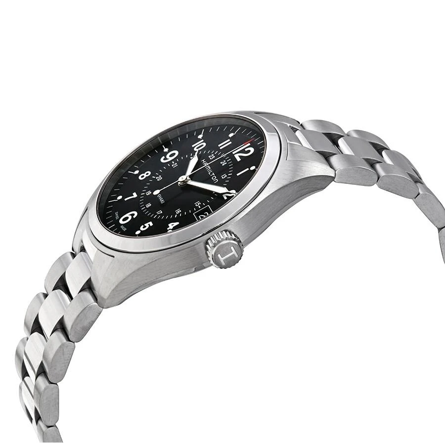 商品Hamilton|Khaki Field Black Dial Stainless Steel Men's Watch H68551933,价格¥3198,第2张图片详细描述