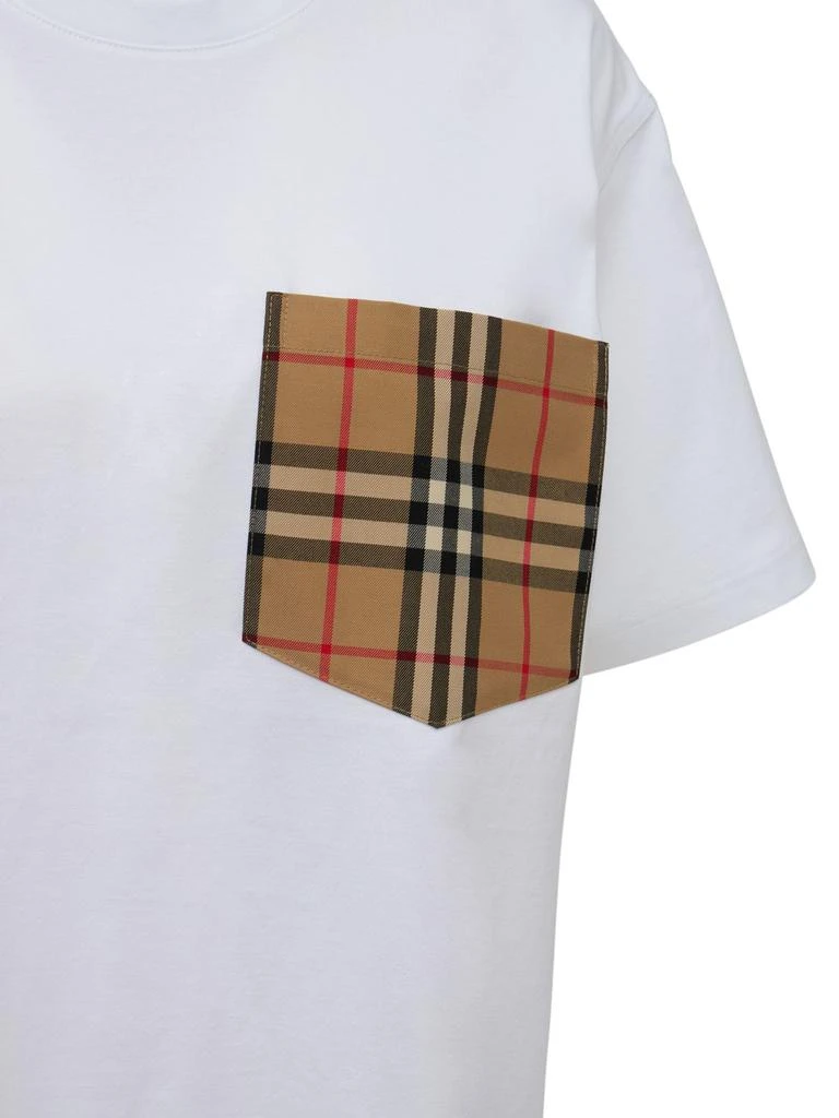 商品Burberry|Carri Cotton T-shirt W/ Check Pocket,价格¥3872,第3张图片详细描述