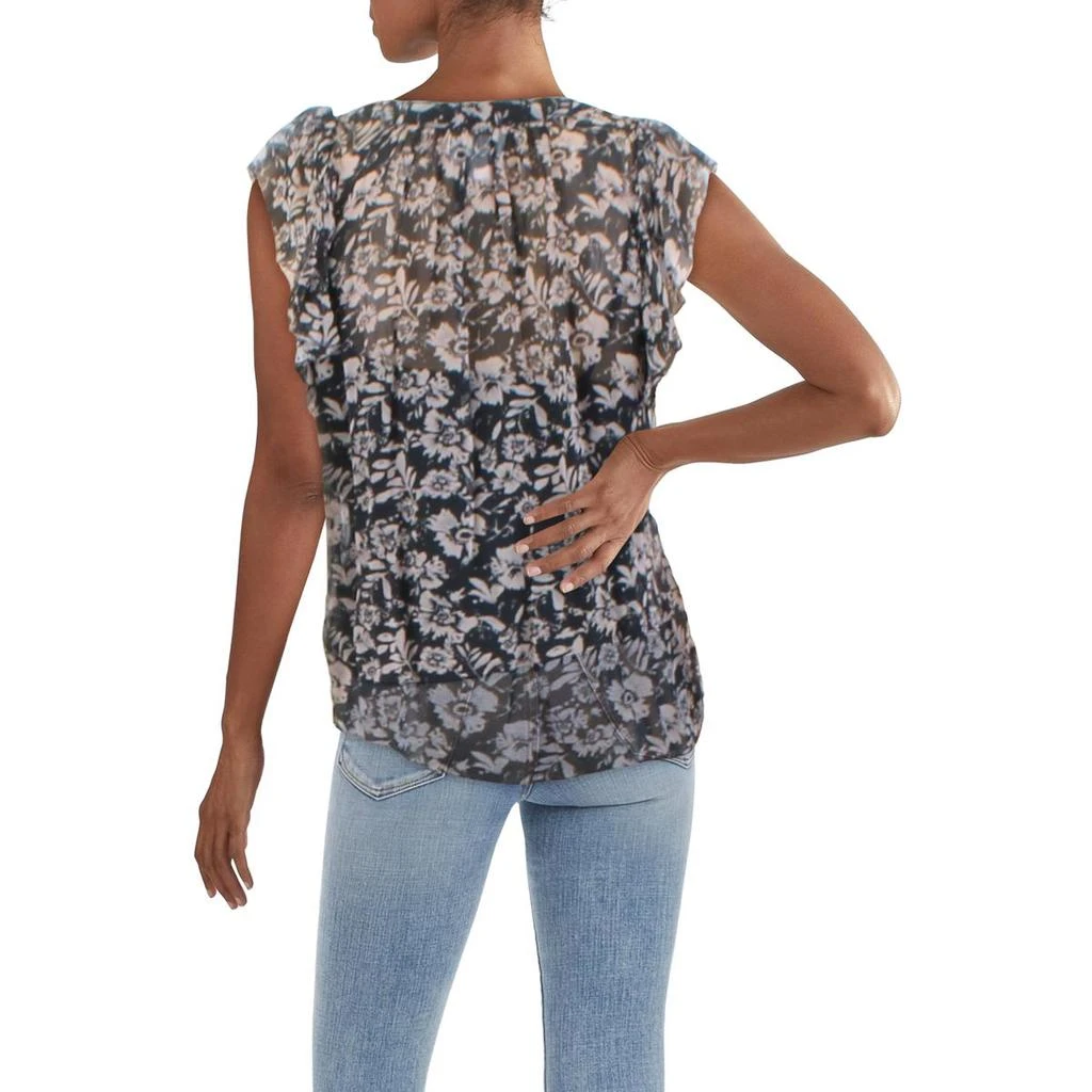 商品Velvet by Graham & Spencer|VELVET BY GRAHAM & SPENCER Womens Chiffon Flutter Sleeves Blouse,价格¥106,第2张图片详细描述