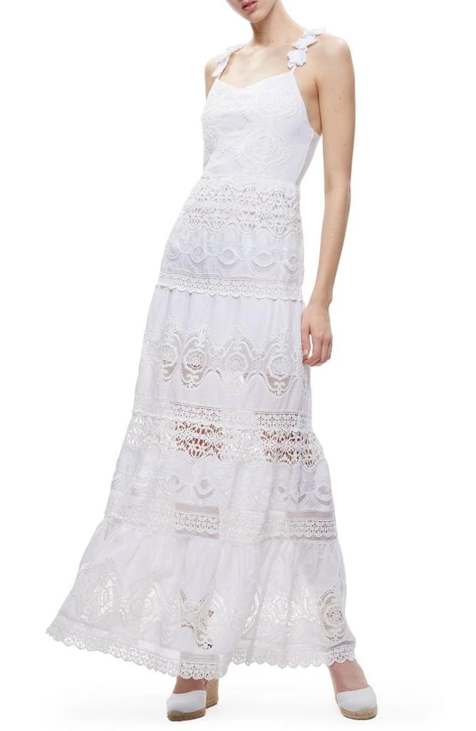 商品Alice + Olivia|Alora Embroidered Linen & Cotton Dress,价格¥1305,第3张图片详细描述