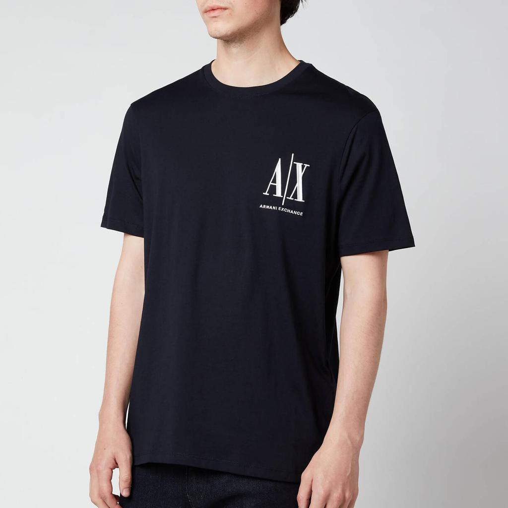 Armani Exchange Men's Small Ax Logo T-Shirt - Navy商品第1张图片规格展示