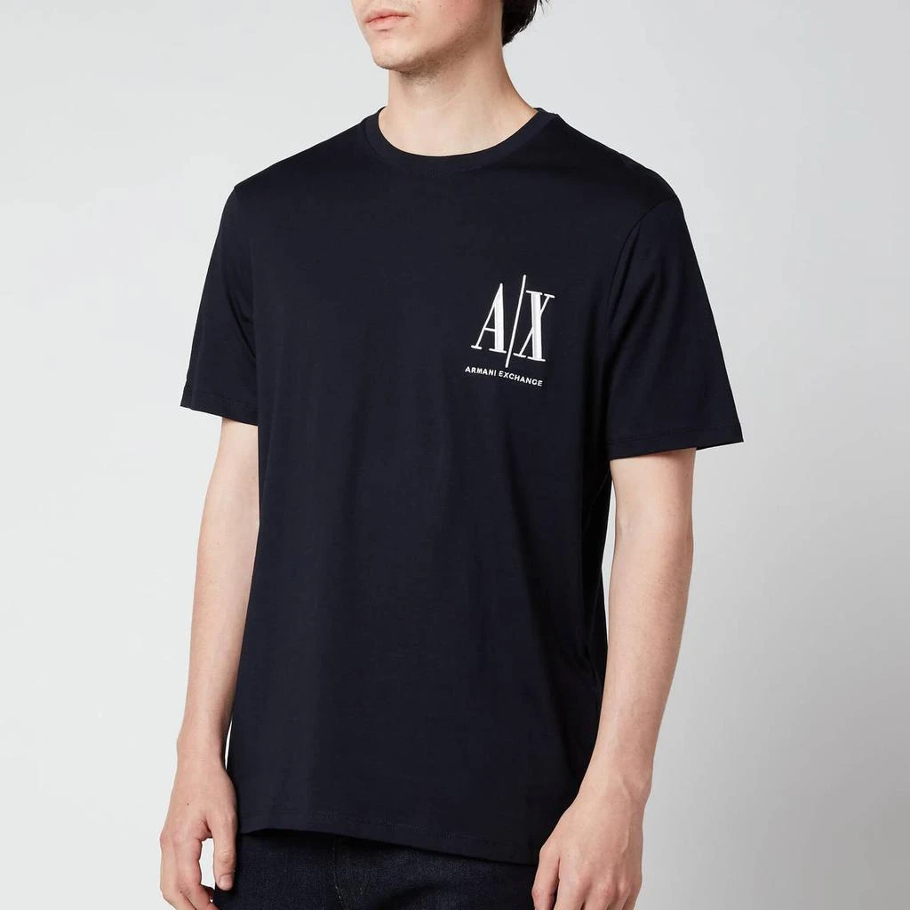 商品Armani Exchange|Armani Exchange Men's Small Ax Logo T-Shirt - Navy,价格¥252,第1张图片