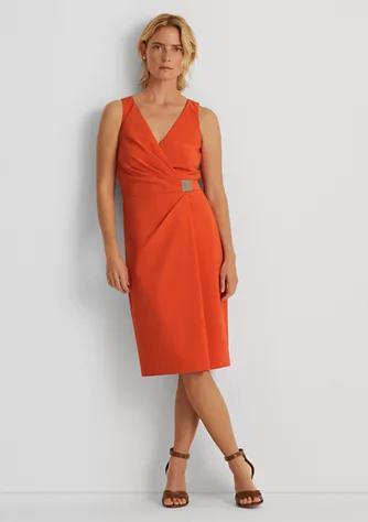 商品Ralph Lauren|Sleeveless Crepe Cocktail Dress,价格¥364,第1张图片