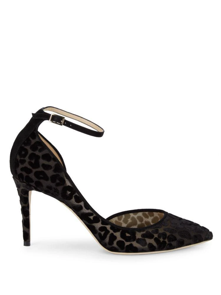 商品Jimmy Choo|Lucy Leopard Print Ankle-Strap Heels,价格¥3902,第5张图片详细描述