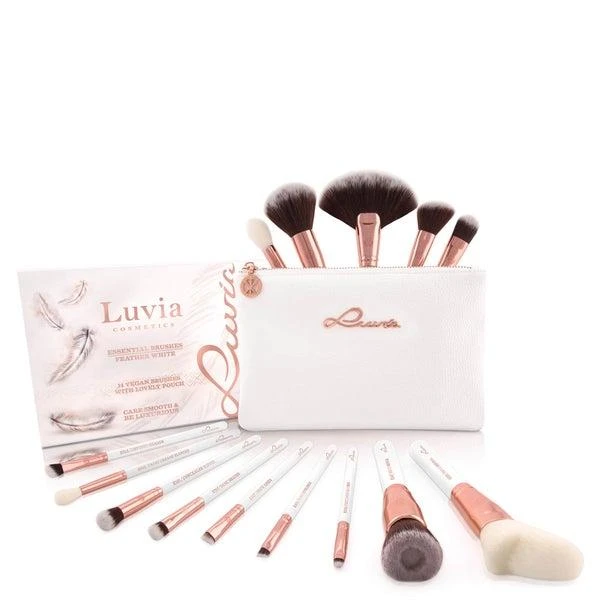商品Lookfantastic|Luvia Essential Brushes Set - Feather White,价格¥661,第1张图片