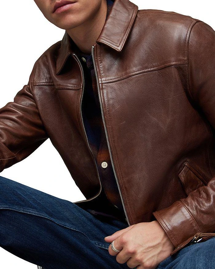 商品ALL SAINTS|Brim Leather Jacket,价格¥5620,第3张图片详细描述