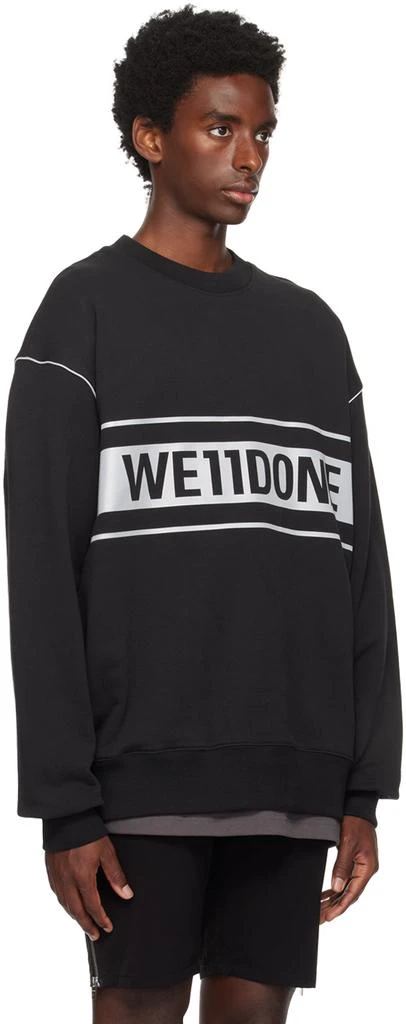 商品We11done|Black Reflective Sweatshirt,价格¥1124,第2张图片详细描述