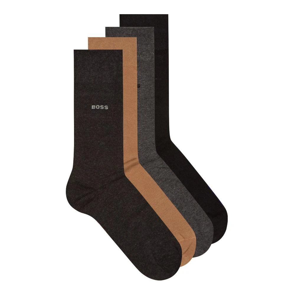 商品Hugo Boss|BOSS 4 Pack Socks - Multi,价格¥226,第1张图片