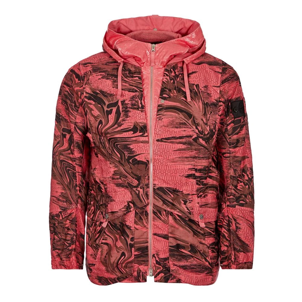 商品Stone Island|Stone Island Shadow Project Printed Linen Cordura Jacket - Pink,价格¥4451,第1张图片