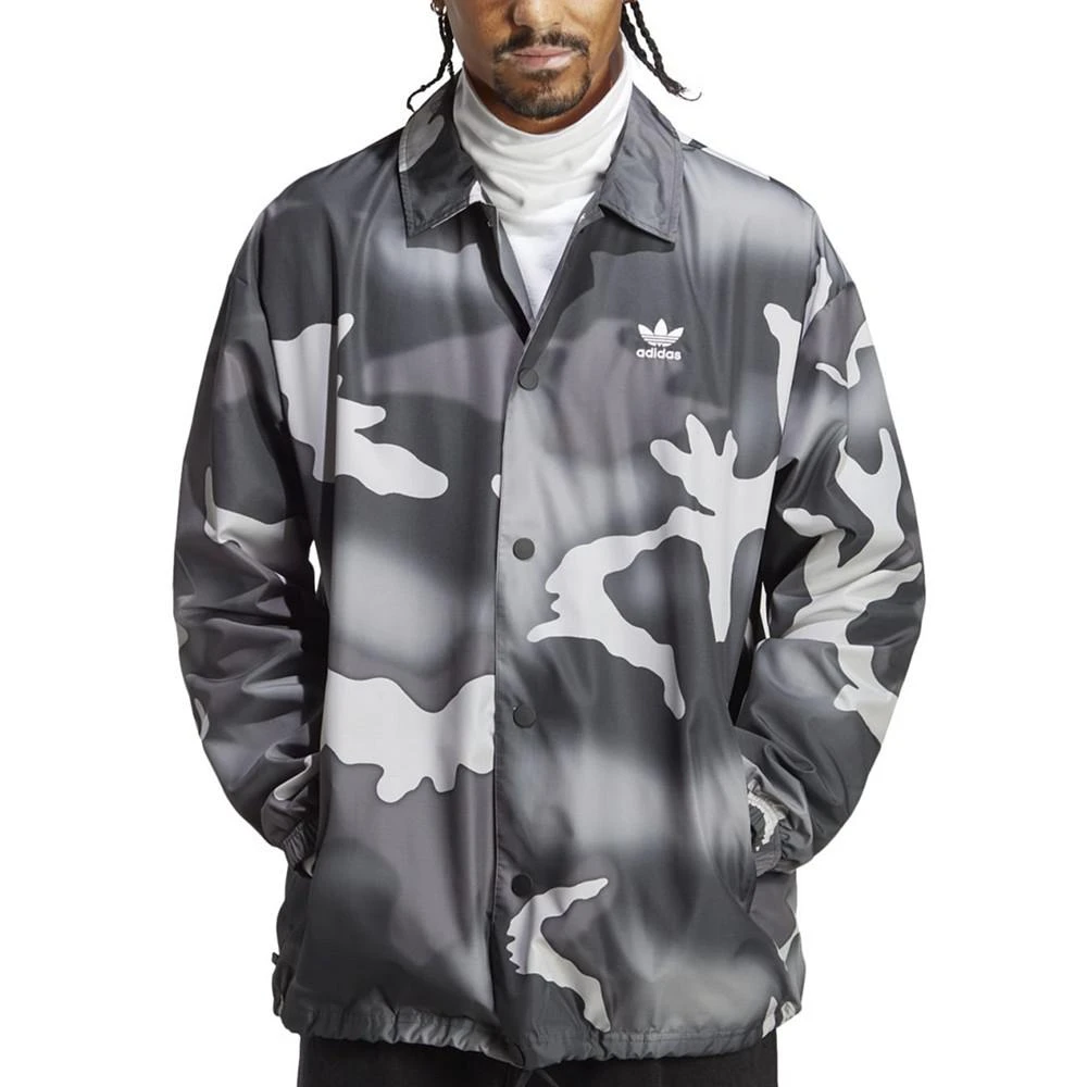 商品Adidas|Men's Graphics Allover Camo Print Coach Jacket,价格¥403,第1张图片