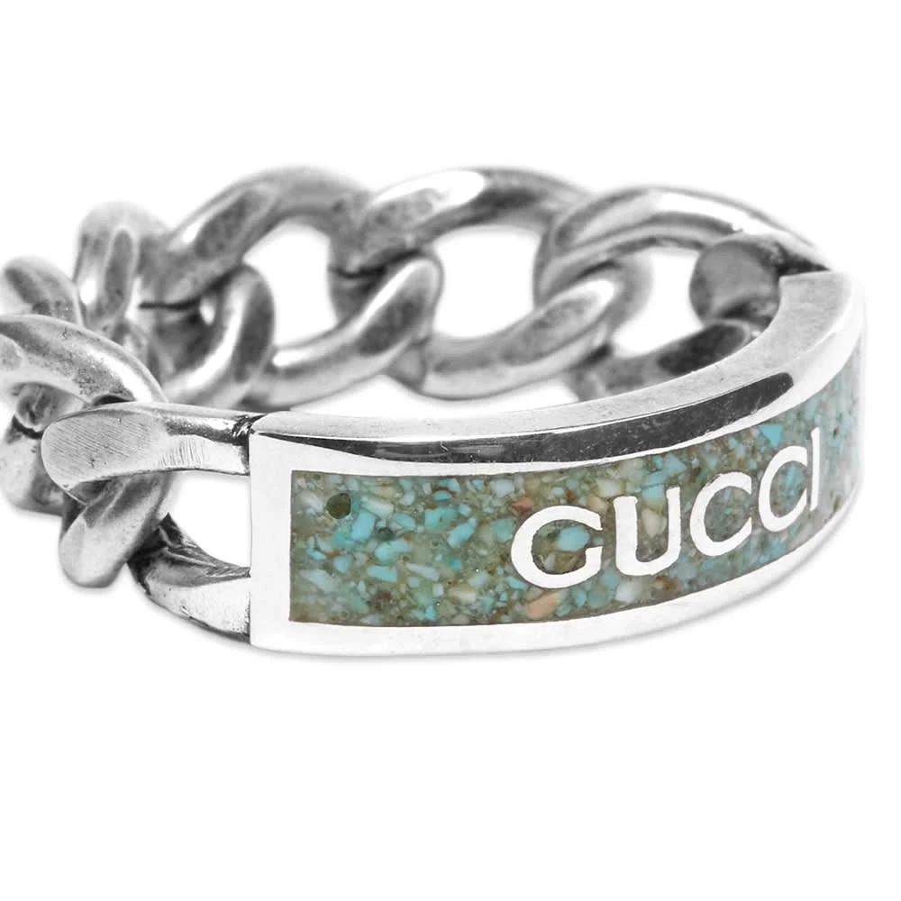 商品Gucci|Gucci Tag Gourmette Ring,价格¥1712,第3张图片详细描述