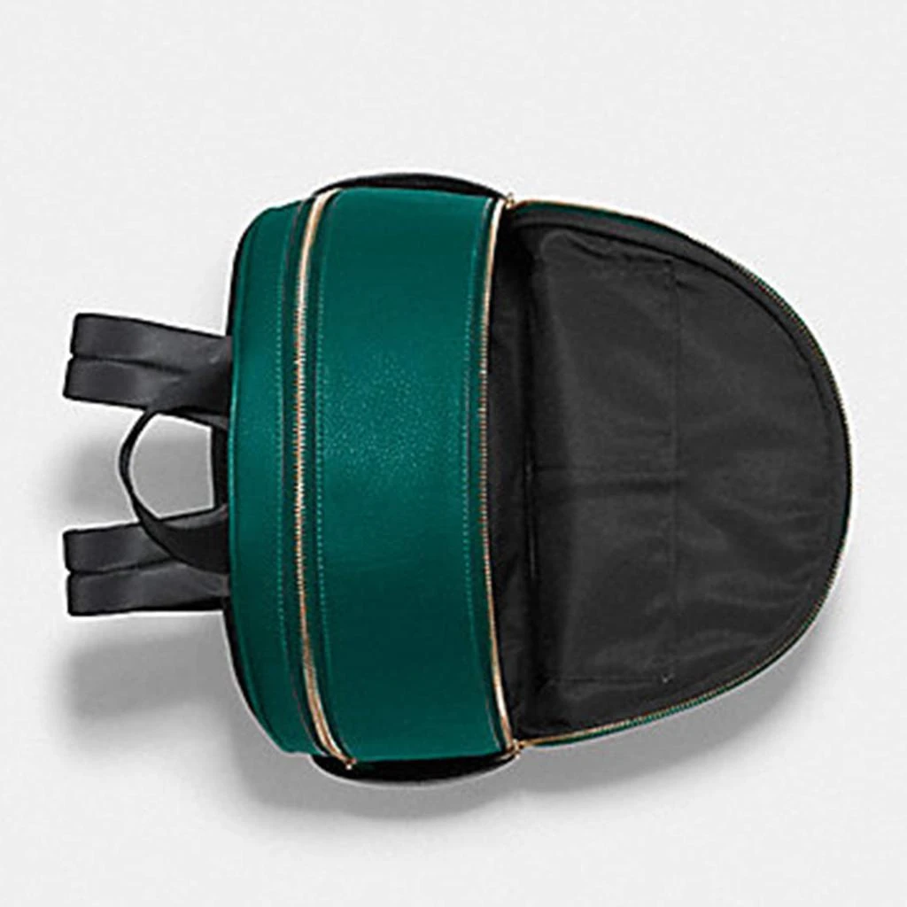 商品Coach|Coach Green Leather Backpack,价格¥5445,第3张图片详细描述