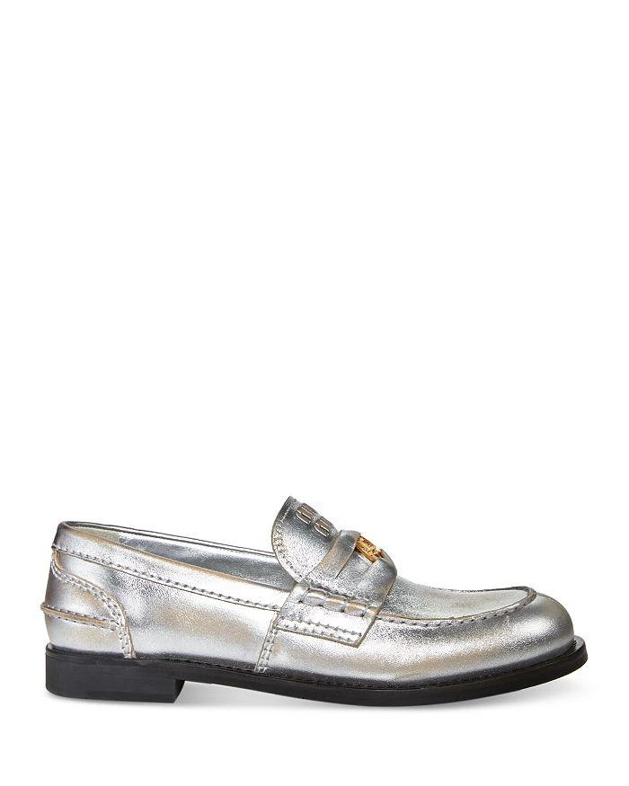 商品Miu Miu|Women's Embellished Slip On Loafers,价格¥8118,第2张图片详细描述