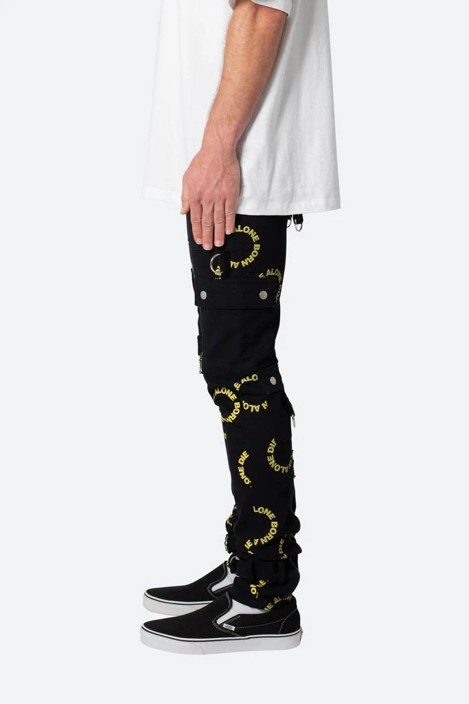 商品MNML|M564 Punk Cargo Pants - Black/Yellow,价格¥502,第3张图片详细描述