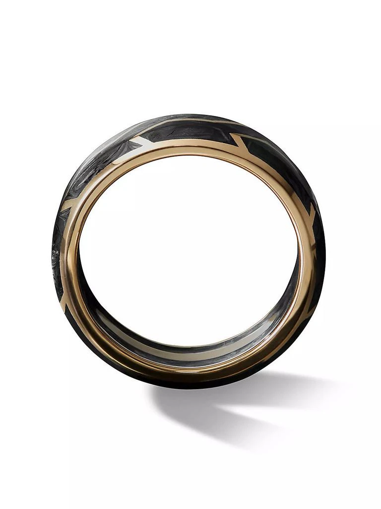 商品David Yurman|Forged Carbon Band Ring with 18K Yellow Gold,价格¥16971,第2张图片详细描述