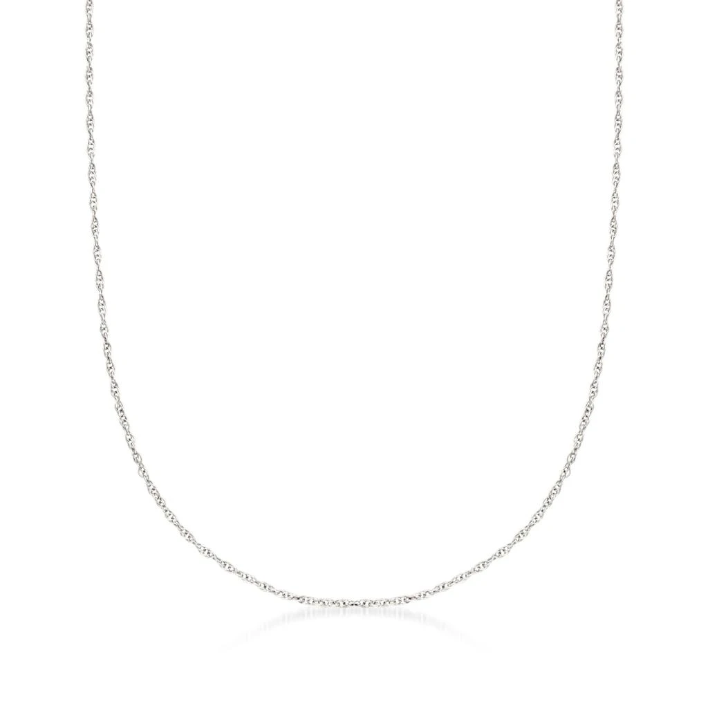 商品Ross-Simons|Italian 14kt White Gold Medium Rope Chain Necklace,价格¥1496,第1张图片