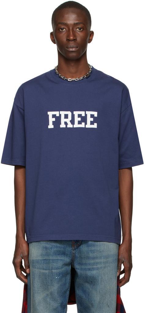 商品Balenciaga|Blue 'Free' T-Shirt,价格¥4092,第1张图片