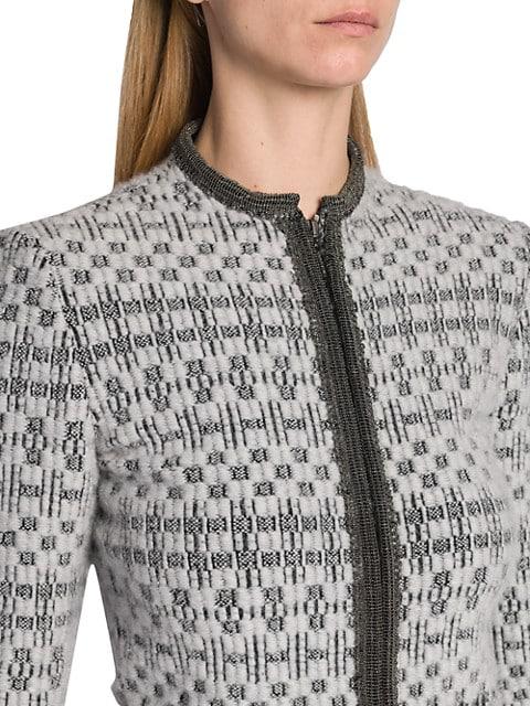Jacquard Knit Zip Jacket商品第6张图片规格展示