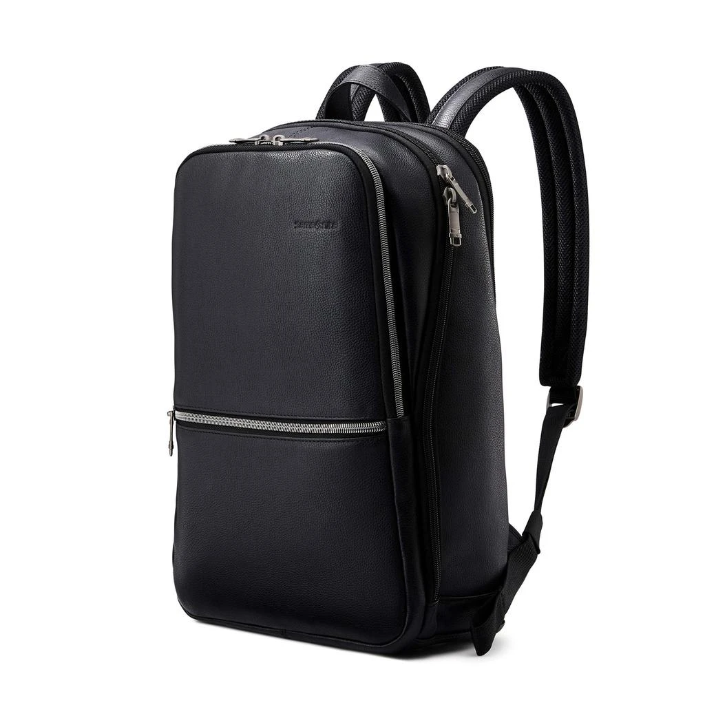 商品Samsonite|Samsonite Classic Leather Slim Backpack, Cognac, One Size,价格¥1255,第1张图片