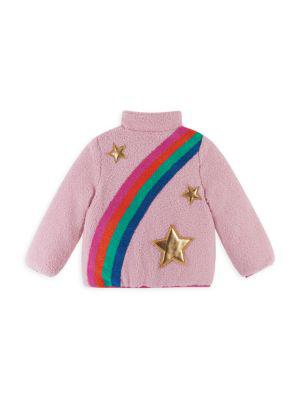 Little Girl's Reversible Fleece Jacket商品第2张图片规格展示