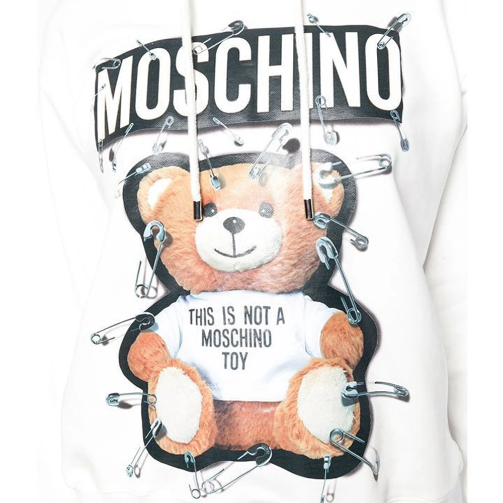 商品Moschino|Moschino 莫斯奇诺 女士白色印花棉质卫衣 EV1705-5527-1002,价格¥2135,第1张图片
